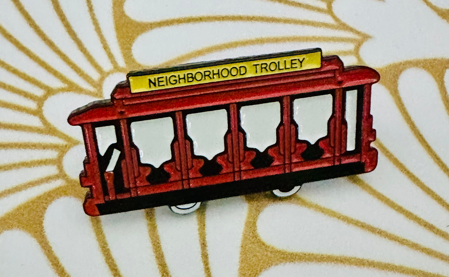 Mr. Rogers Trolley Enamel Pin
