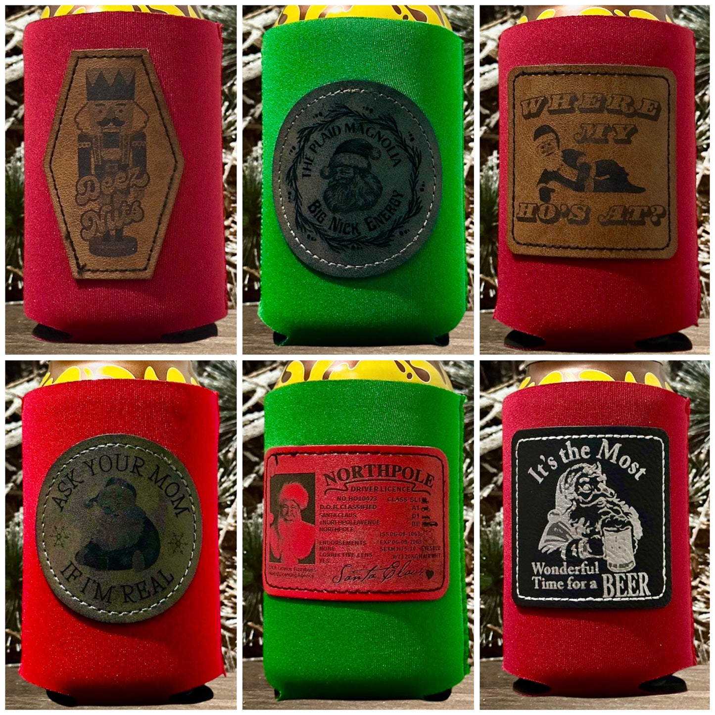 Novelty Christmas Koozie Collection