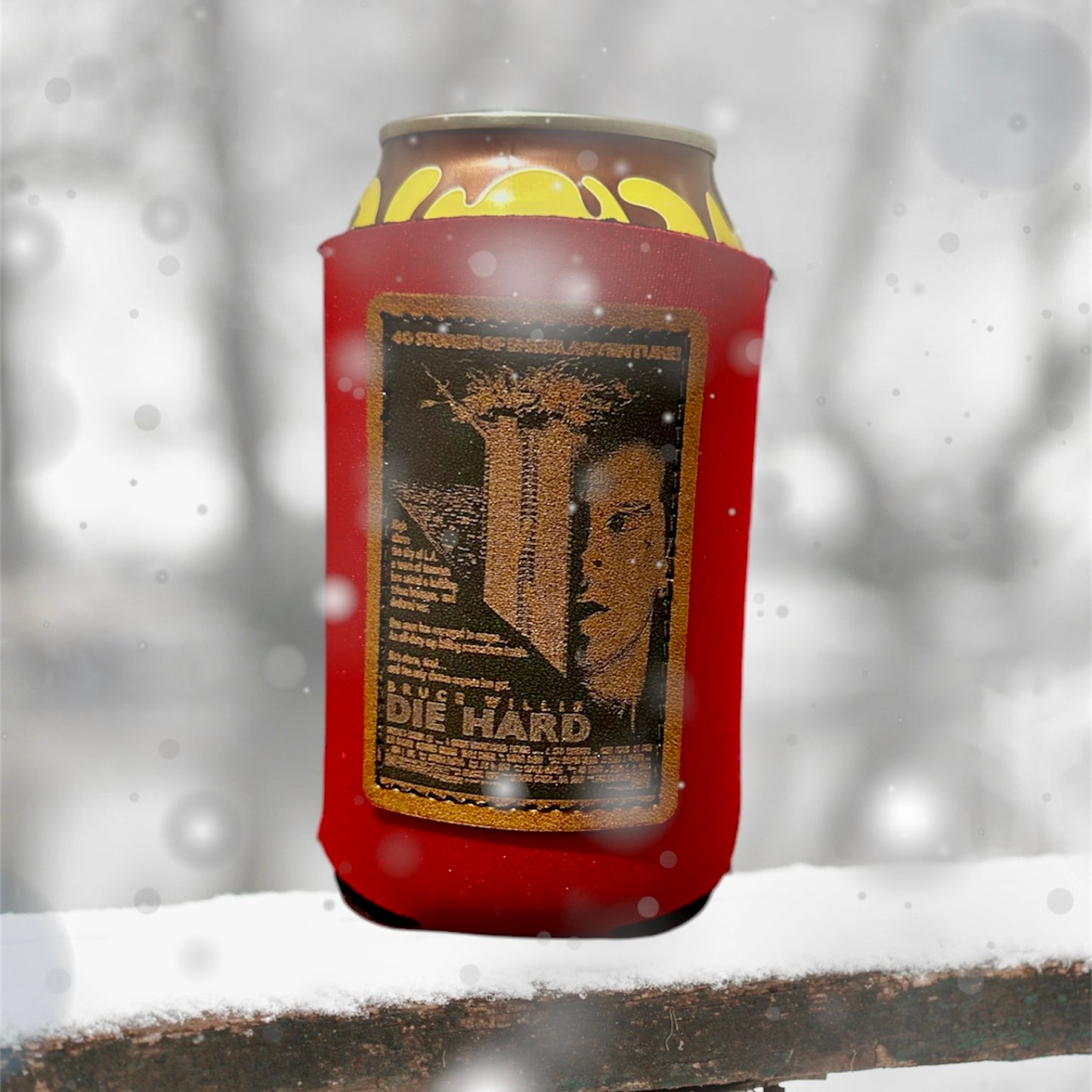 Vintage Christmas Movie Poster Koozies