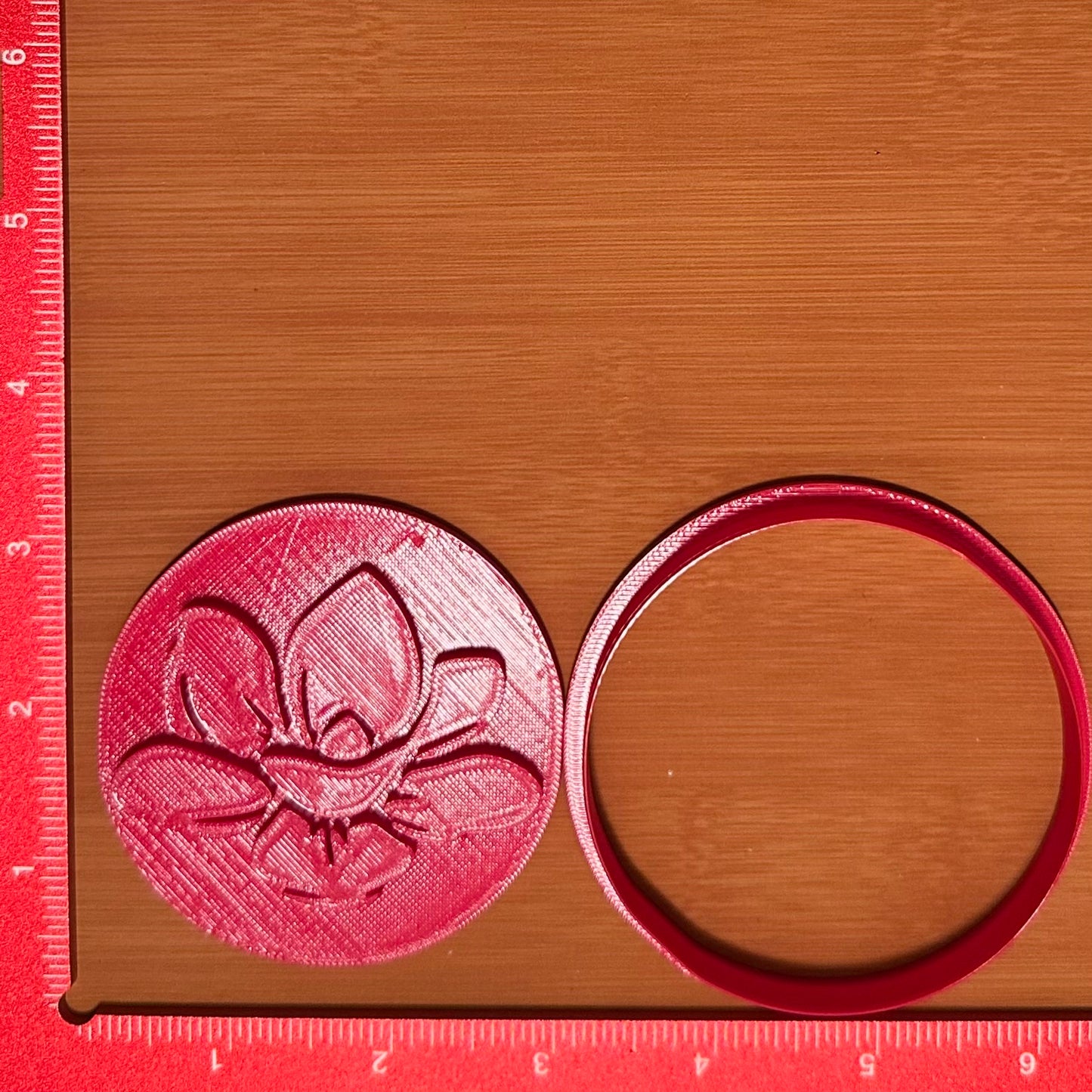 Magnolia - Custom 3D Printed Cookie Cutter + Stamp Combo