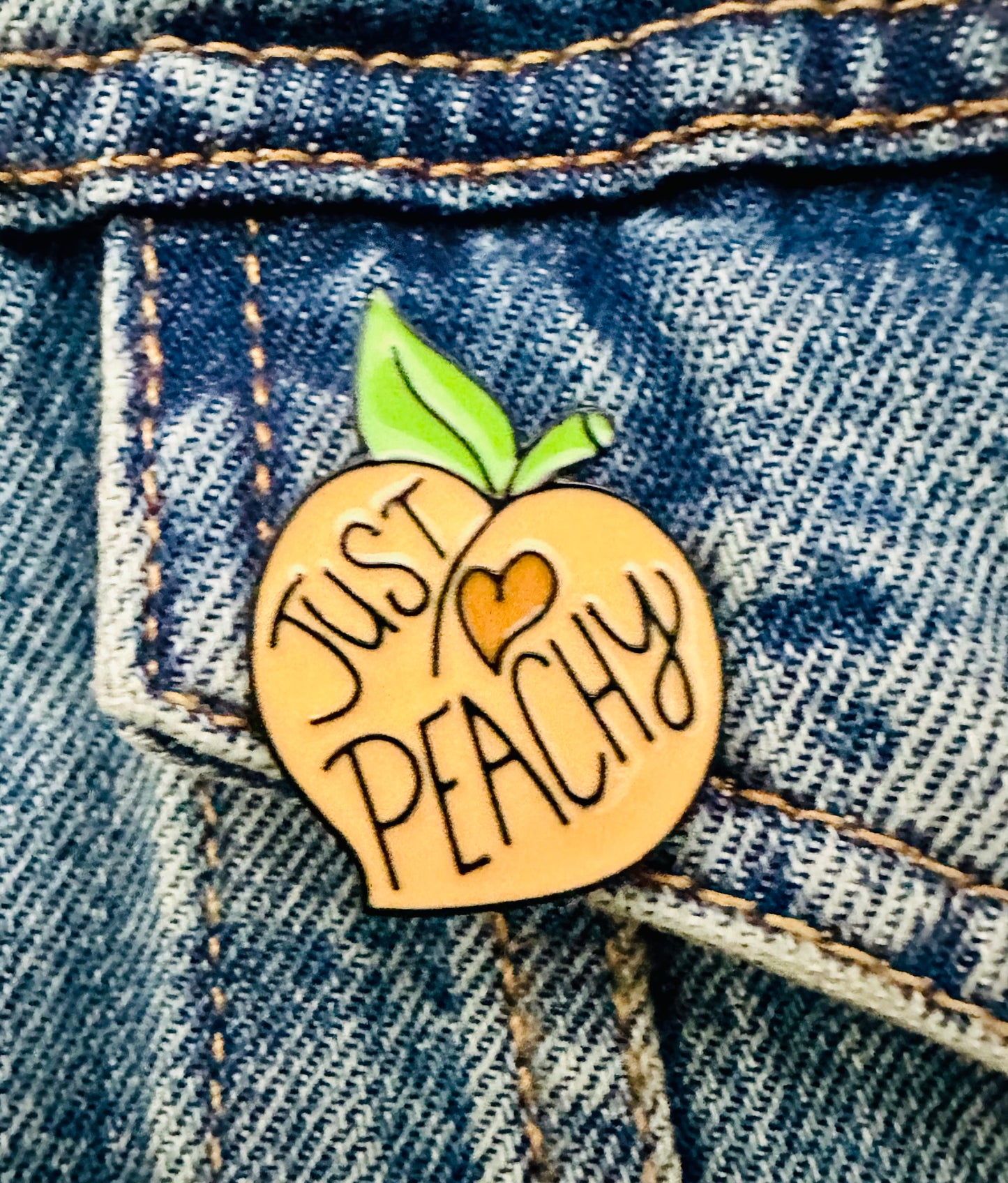 Just Peachy Enamel Pin