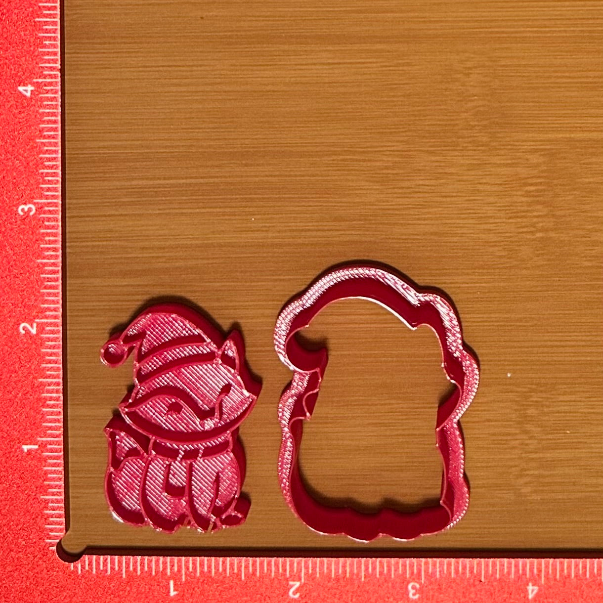 Christmas Fox - Custom 3D Printed Cookie Cutter + Stamp Combo
