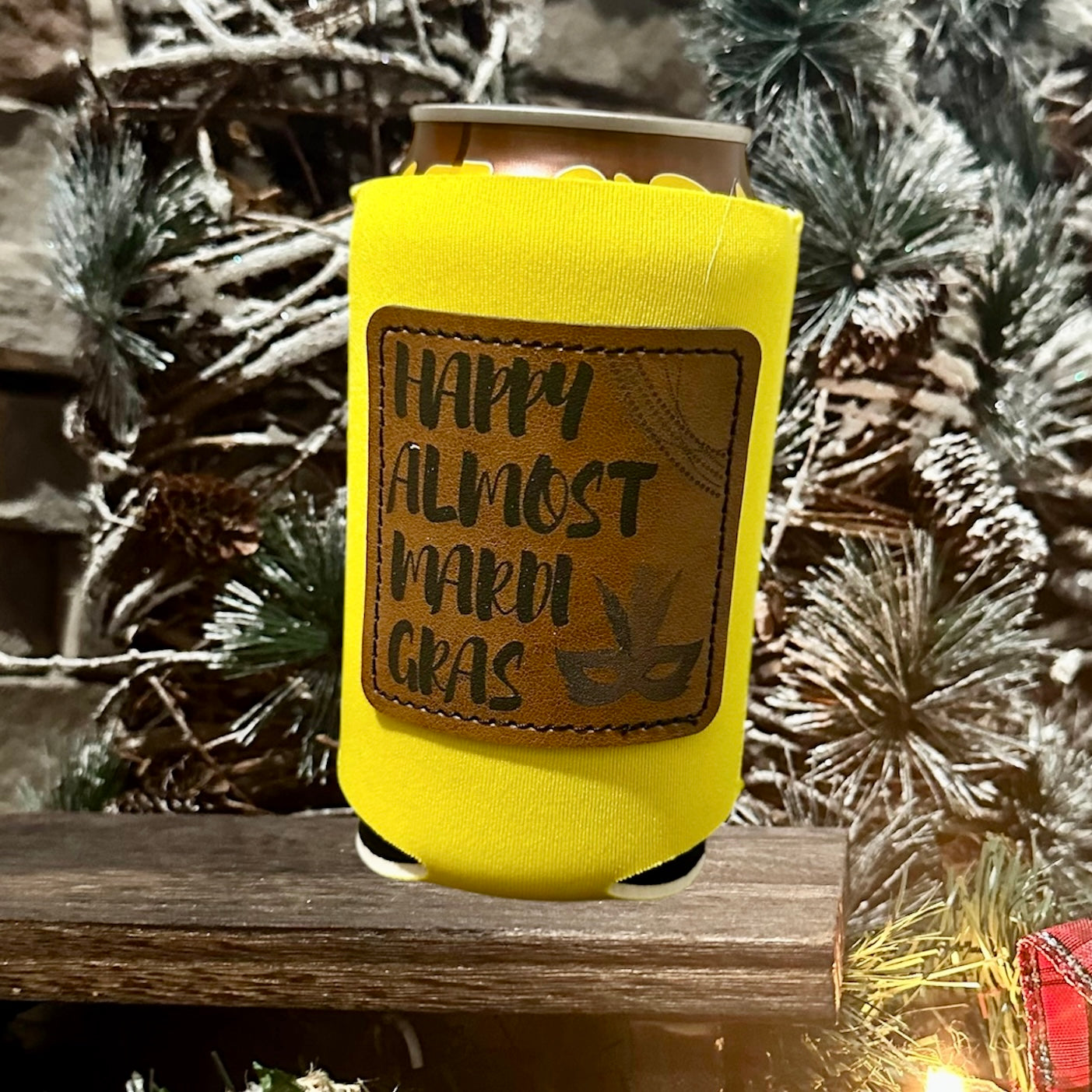 Almost Mardi Gras Holiday Koozie