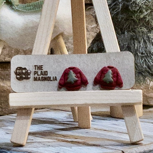 Ugly Christmas Sweater Studs