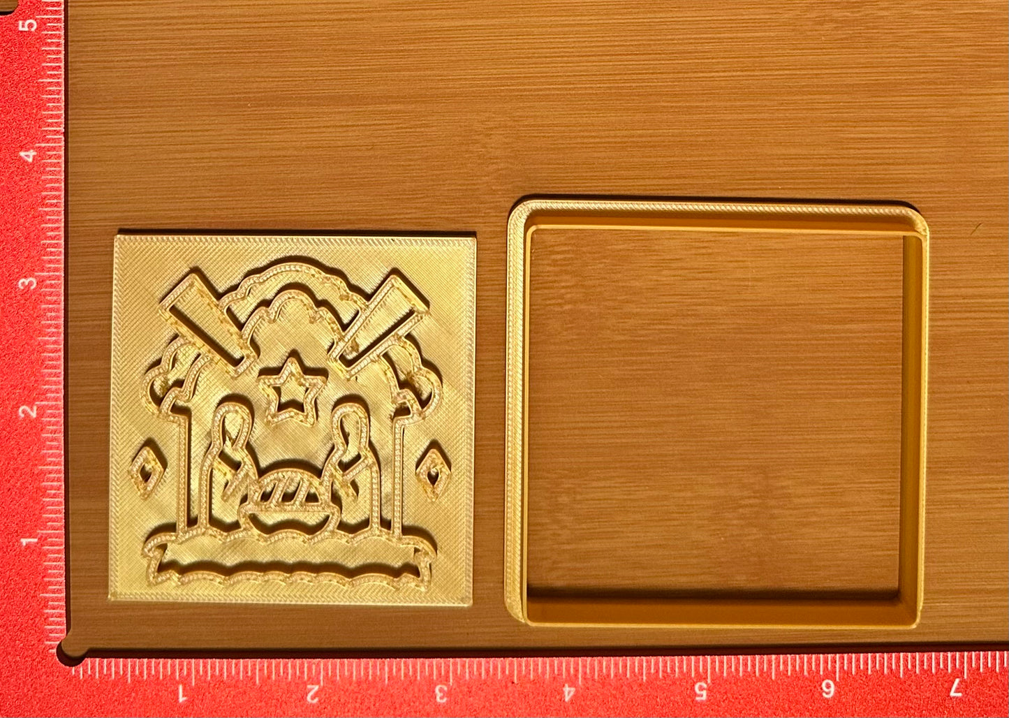 Nativity Scene - Custom 3D Printed Cookie Cutter + Stamp Combo