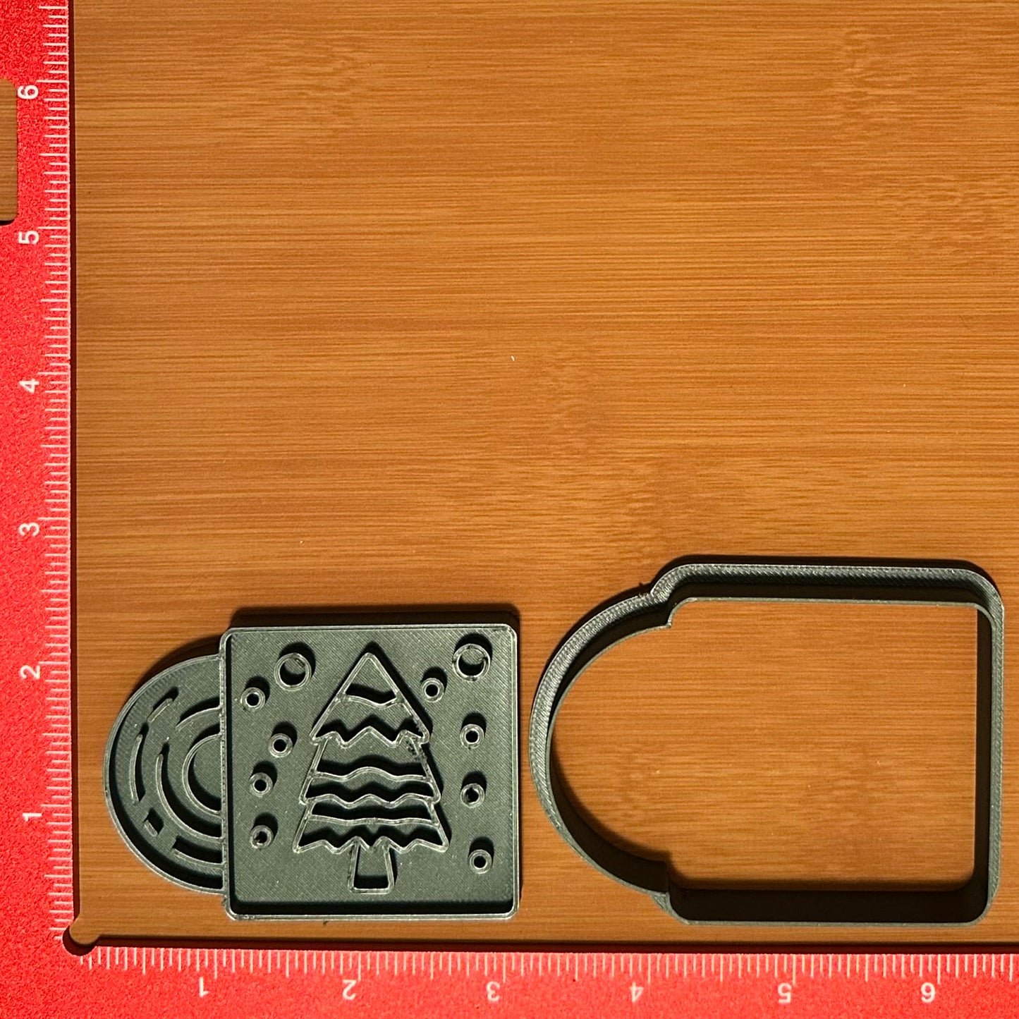 Christmas Record - Custom 3D Printed Cookie Cutter + Stamp Combo