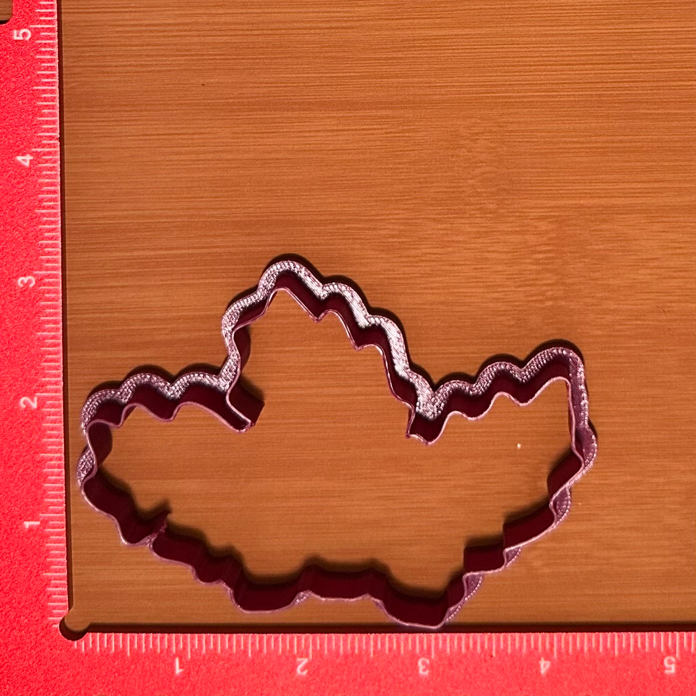Skull Holly Leaves - Custom 3D Printed Cookie Cutter + Stamp Combo