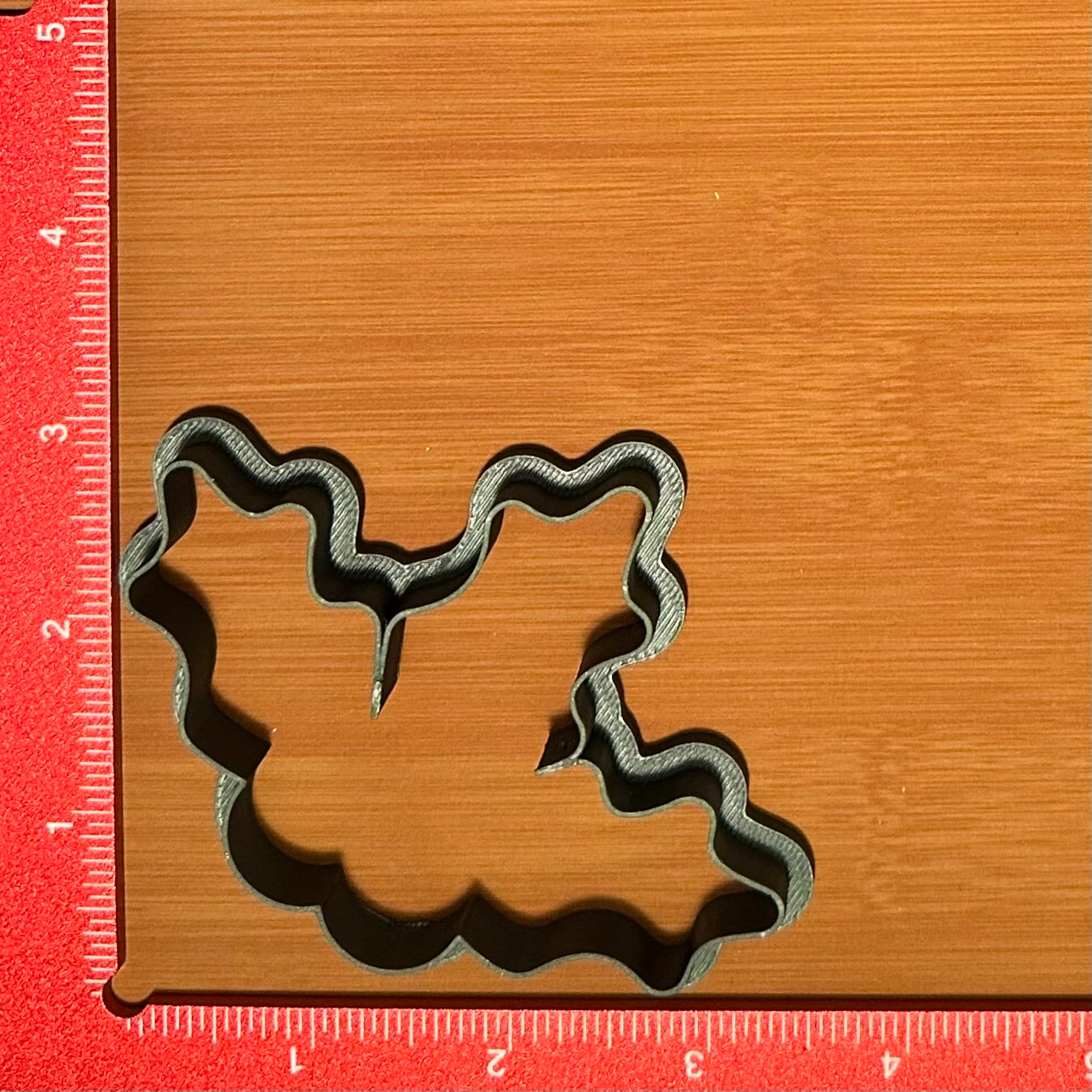 Holly with Berries - Custom 3D Printed Cookie Cutter + Stamp Combo
