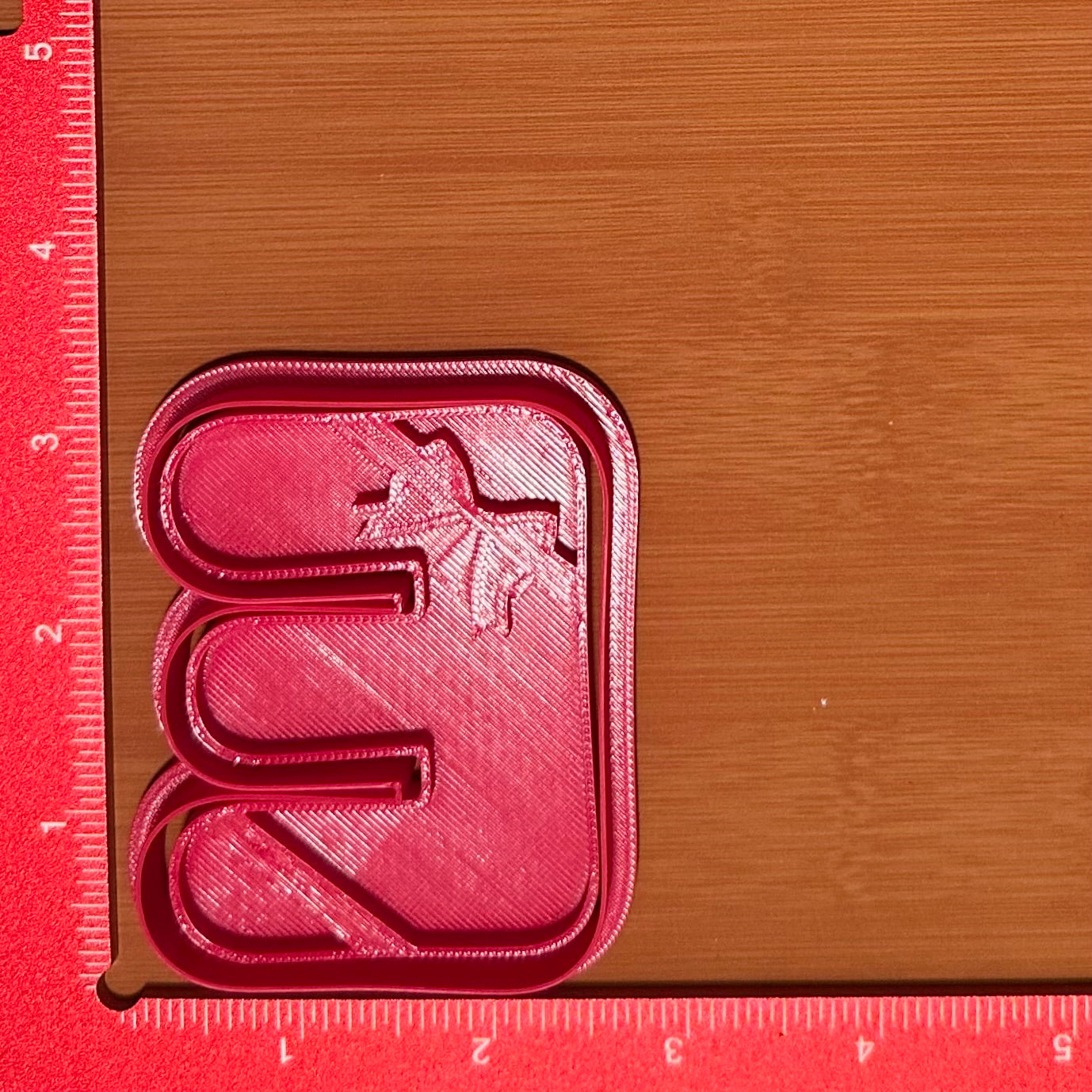 Letter with Ribbon and Bow Pattern - Custom 3D Printed Cookie Cutter + Stamp Combo