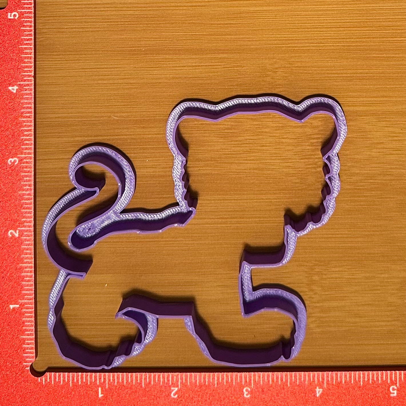 Retro LSU Tiger- Custom 3D Printed Cookie Cutter + Stamp Combo