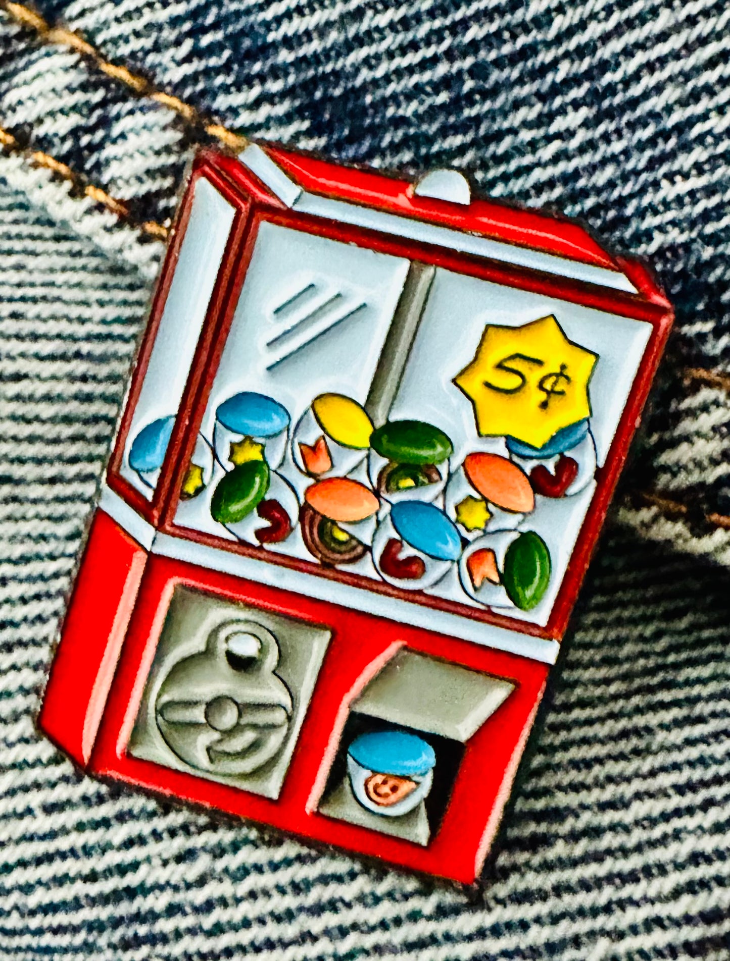 Vintage Gumball Enamel Pin