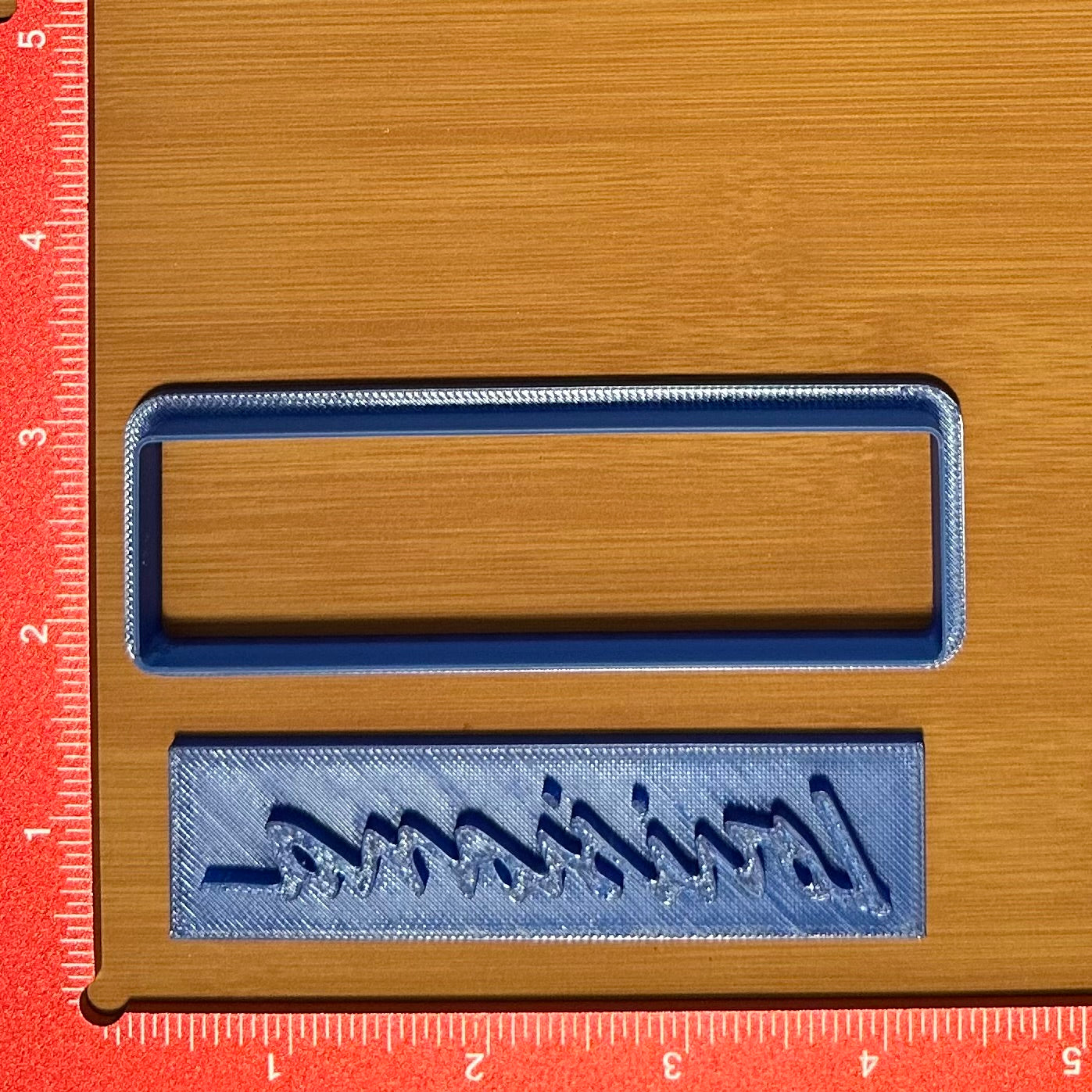 Louisiana Text - Custom 3D Printed Cookie Cutter + Stamp Combo