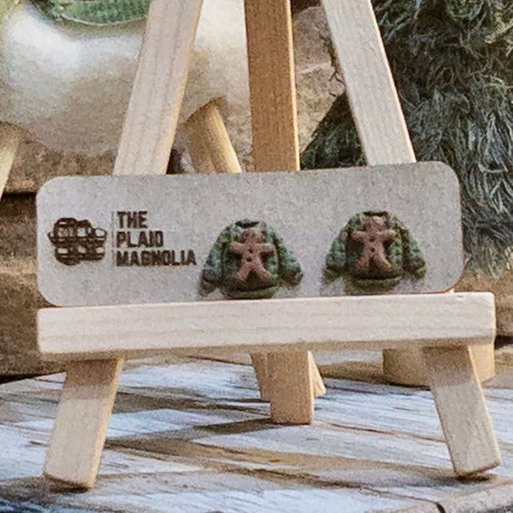 Ugly Christmas Sweater Studs