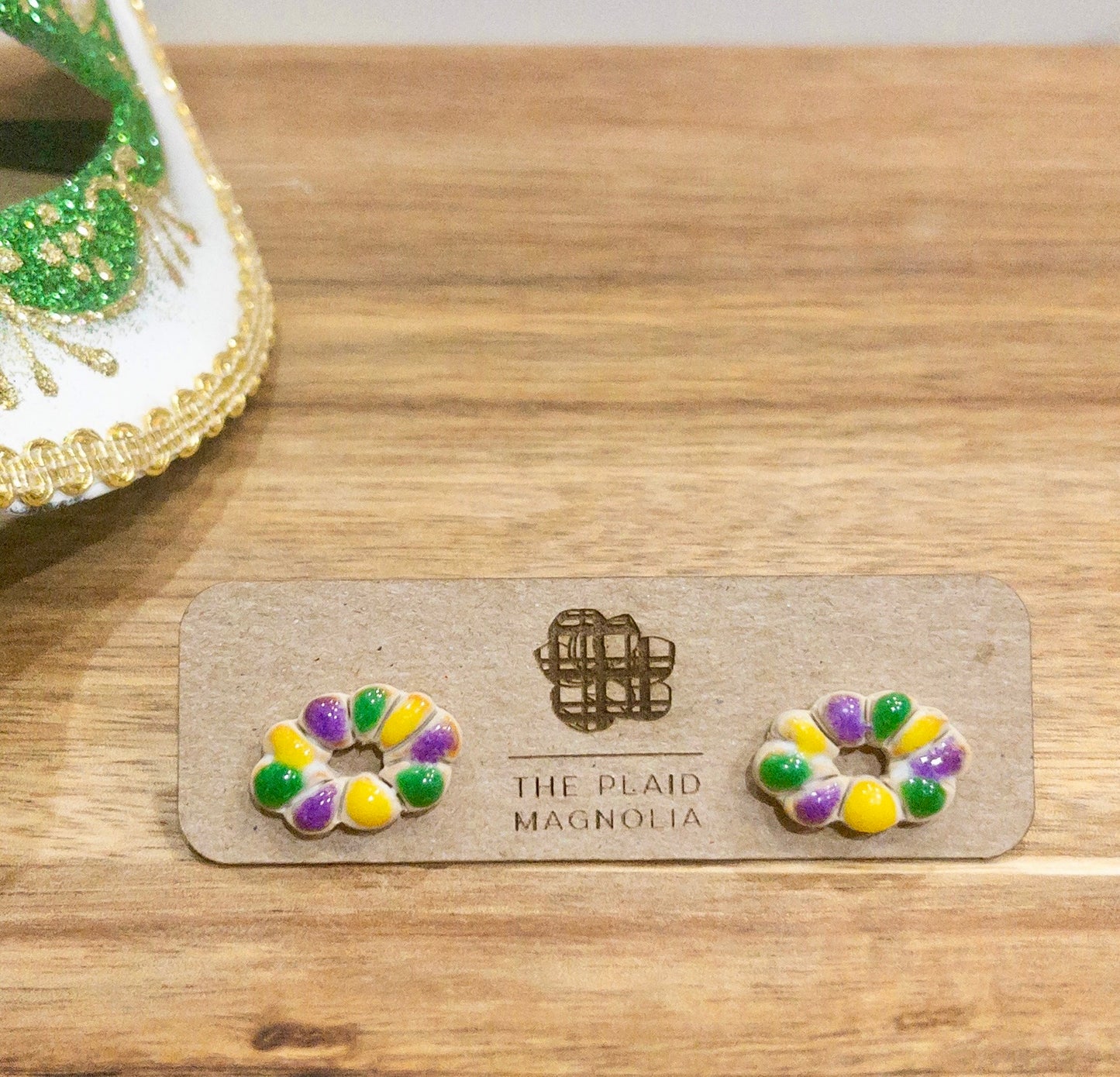 King Cake Studs