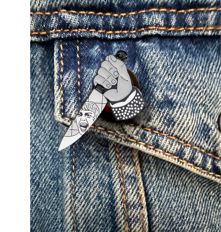 Psycho Retro Enamel Pin