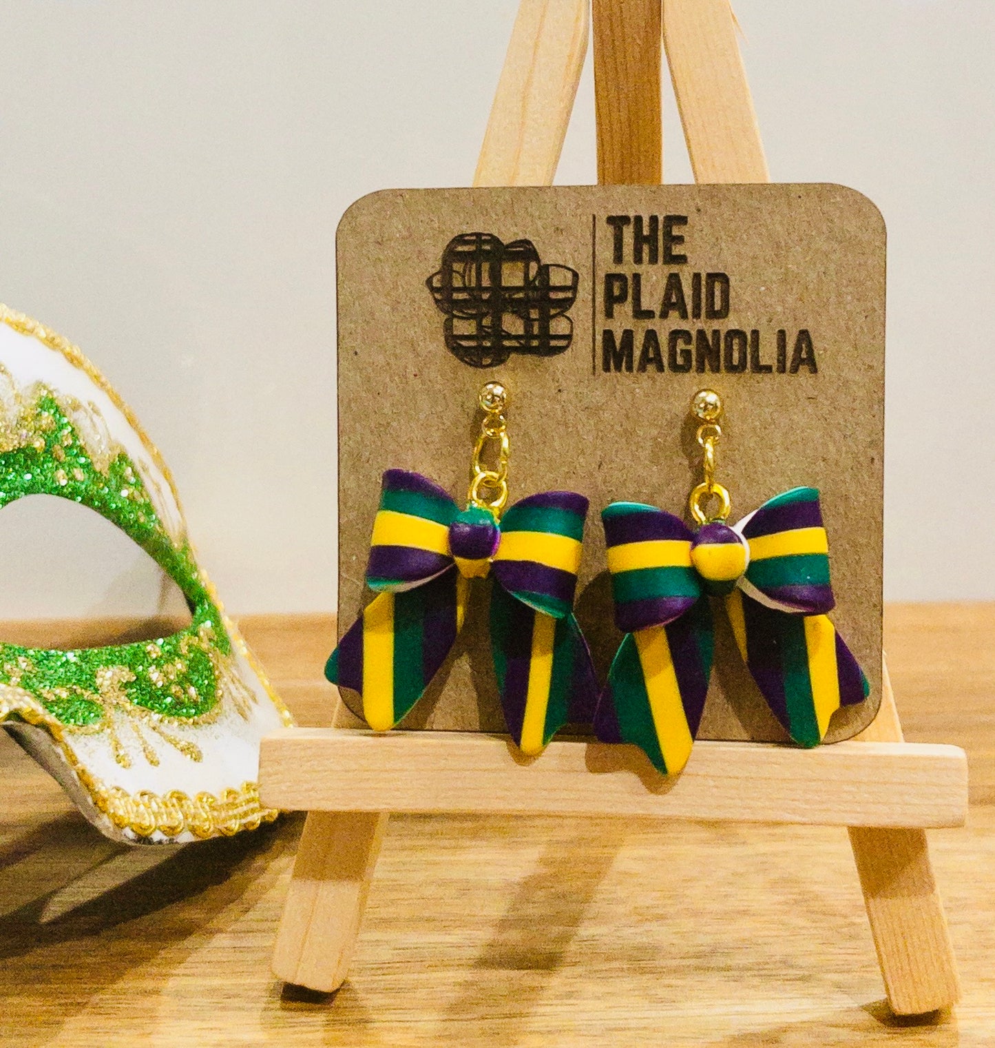 Carnival Season Plaid Bows