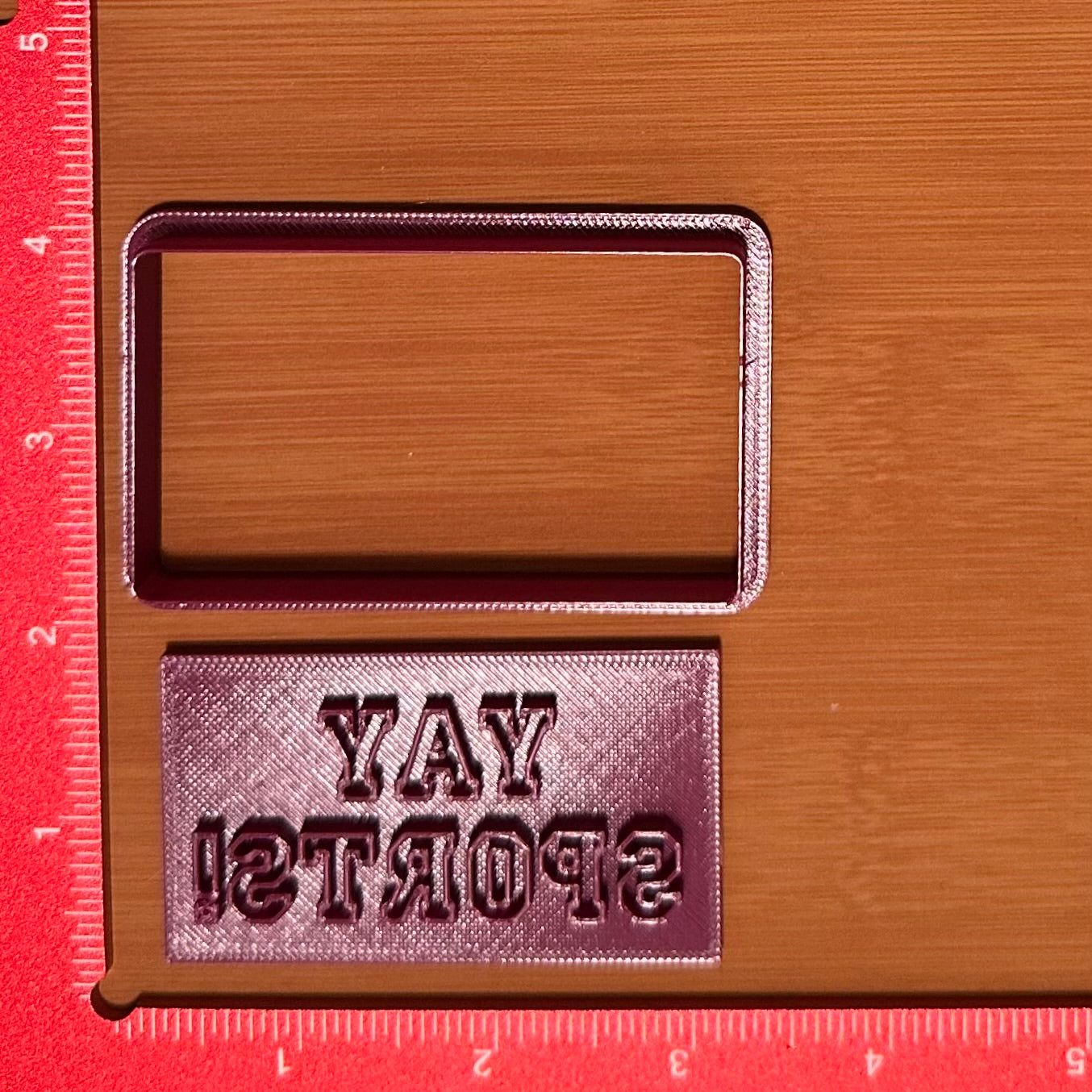 Yay Sports! - Custom 3D Printed Cookie Cutter + Stamp Combo