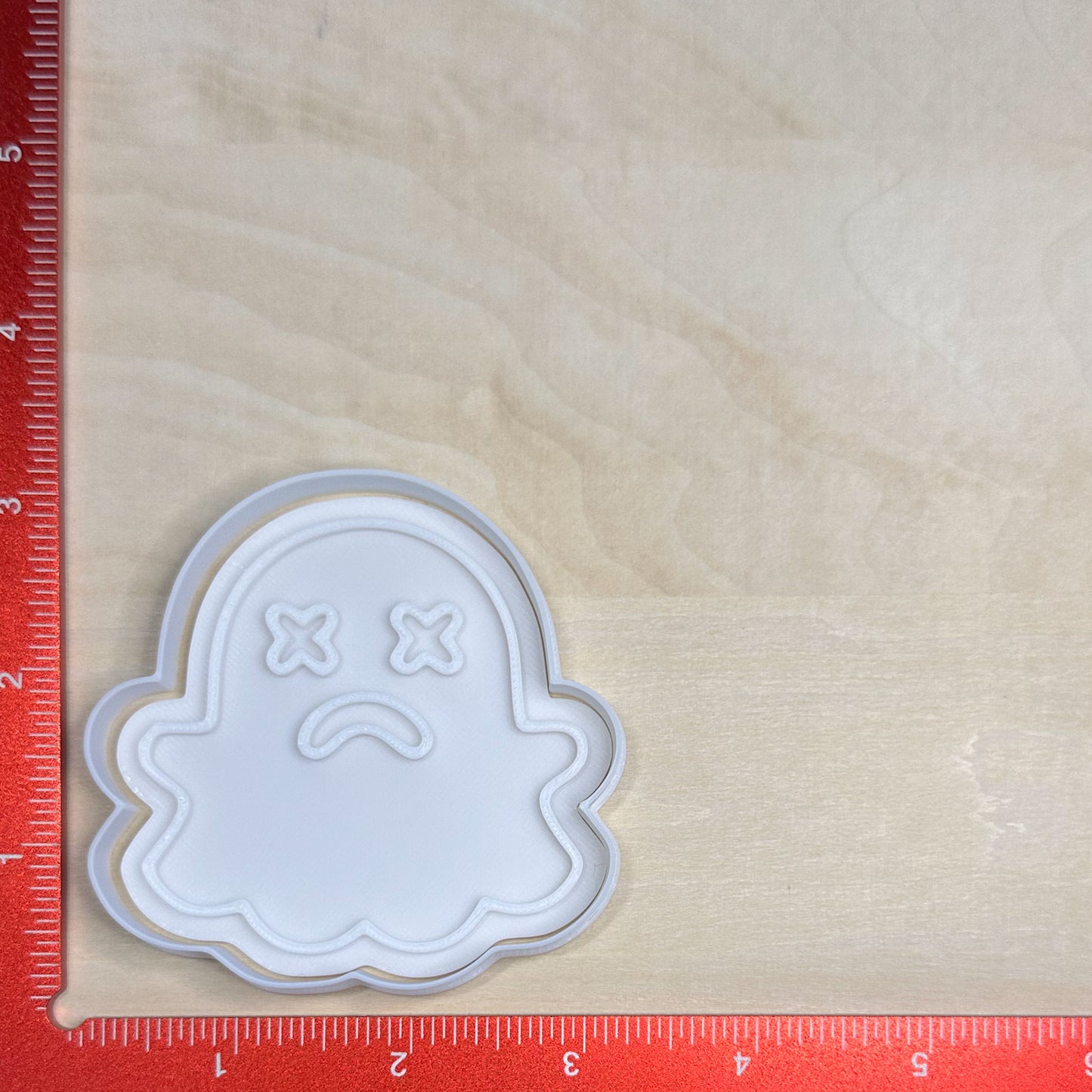 Cute Ghosts, Set 1 - Custom 3D Printed Cookie Cutter + Stamp Combo