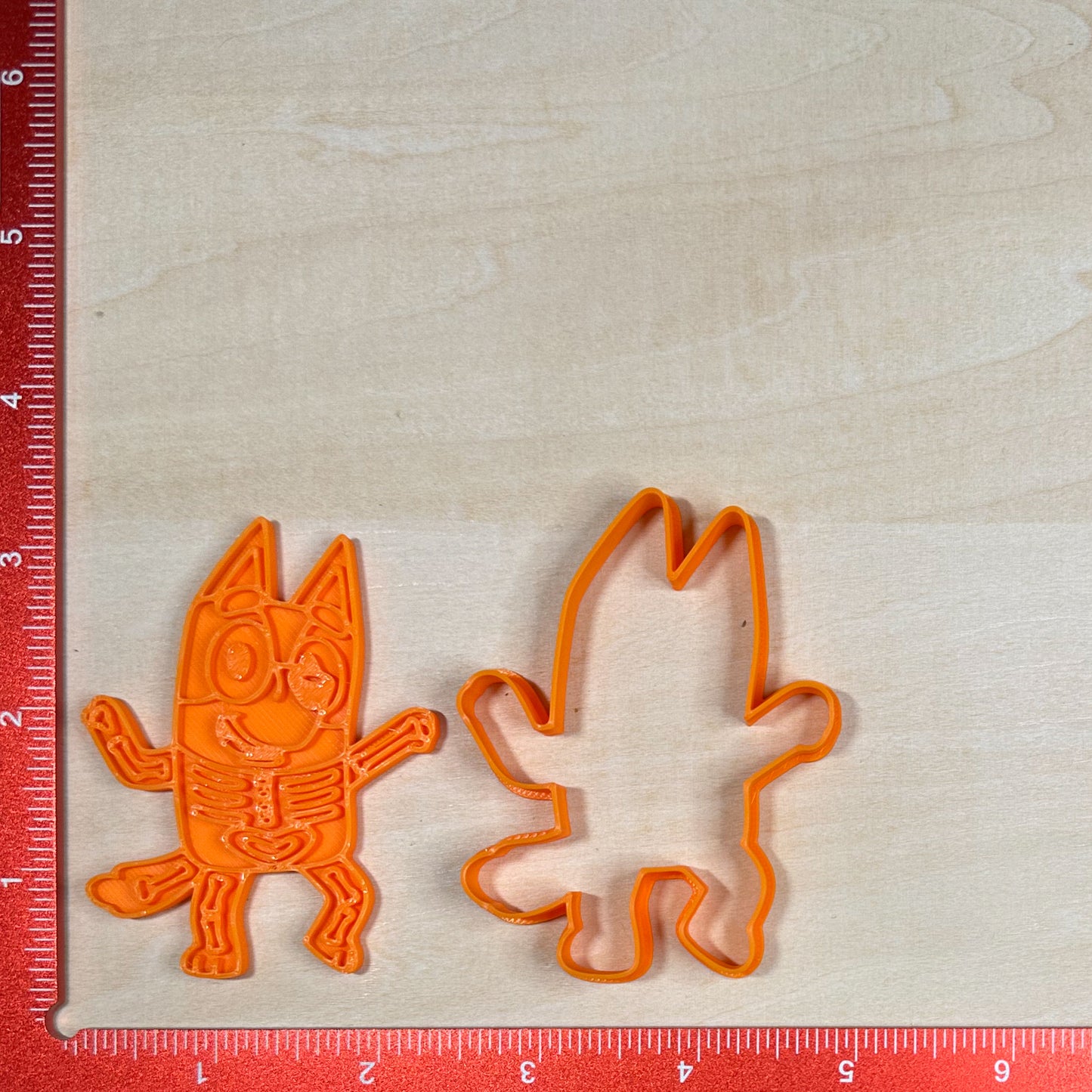 Bluey Halloween - Custom 3D Printed Cookie Cutter + Stamp Combo