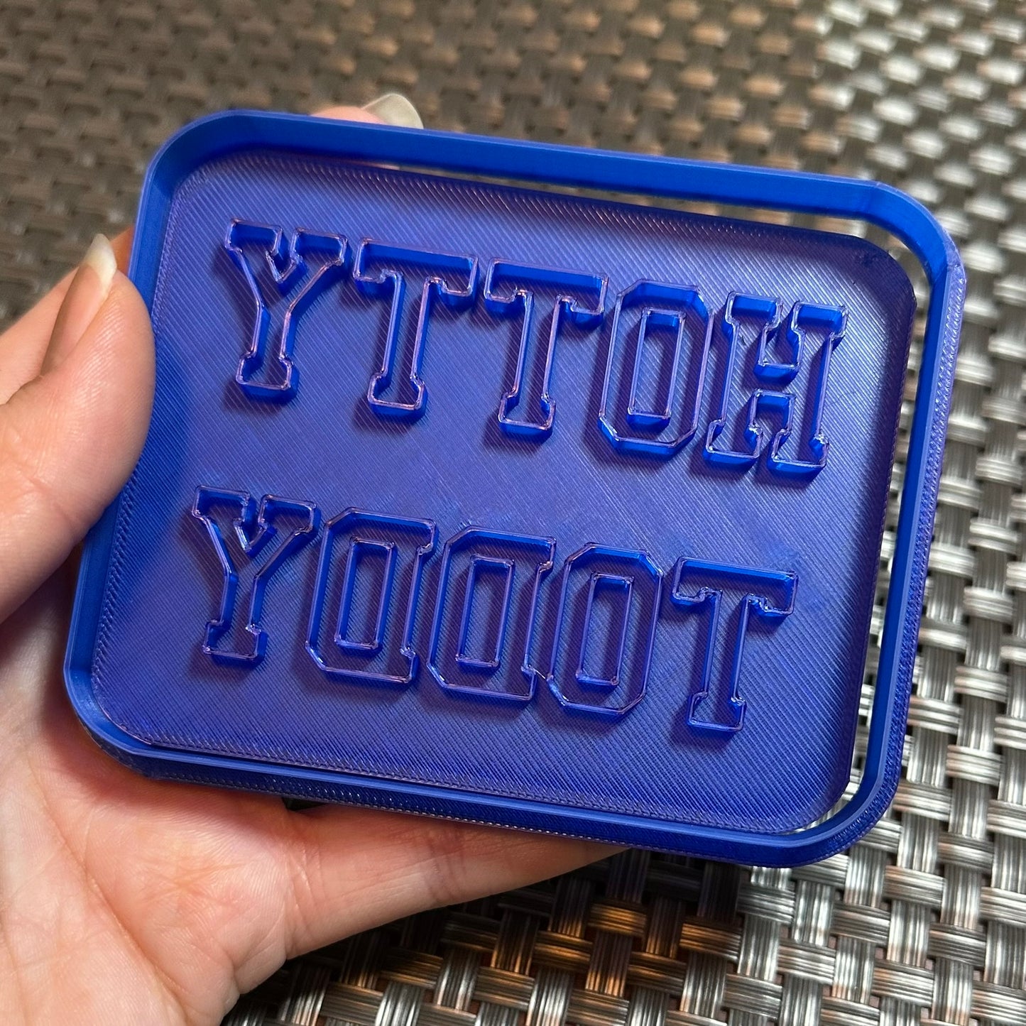 Hotty Toddy - Custom 3D Printed Cookie Cutter + Stamp Combo