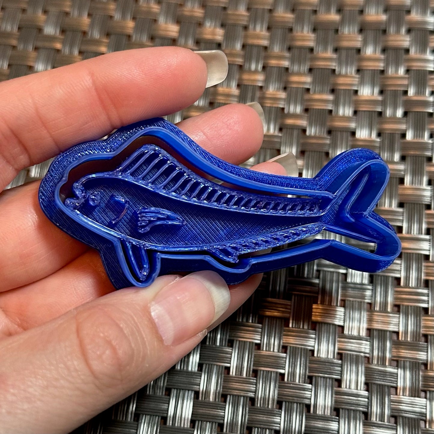 Dolphin Fish - Custom 3D Printed Cookie Cutter + Stamp Combo
