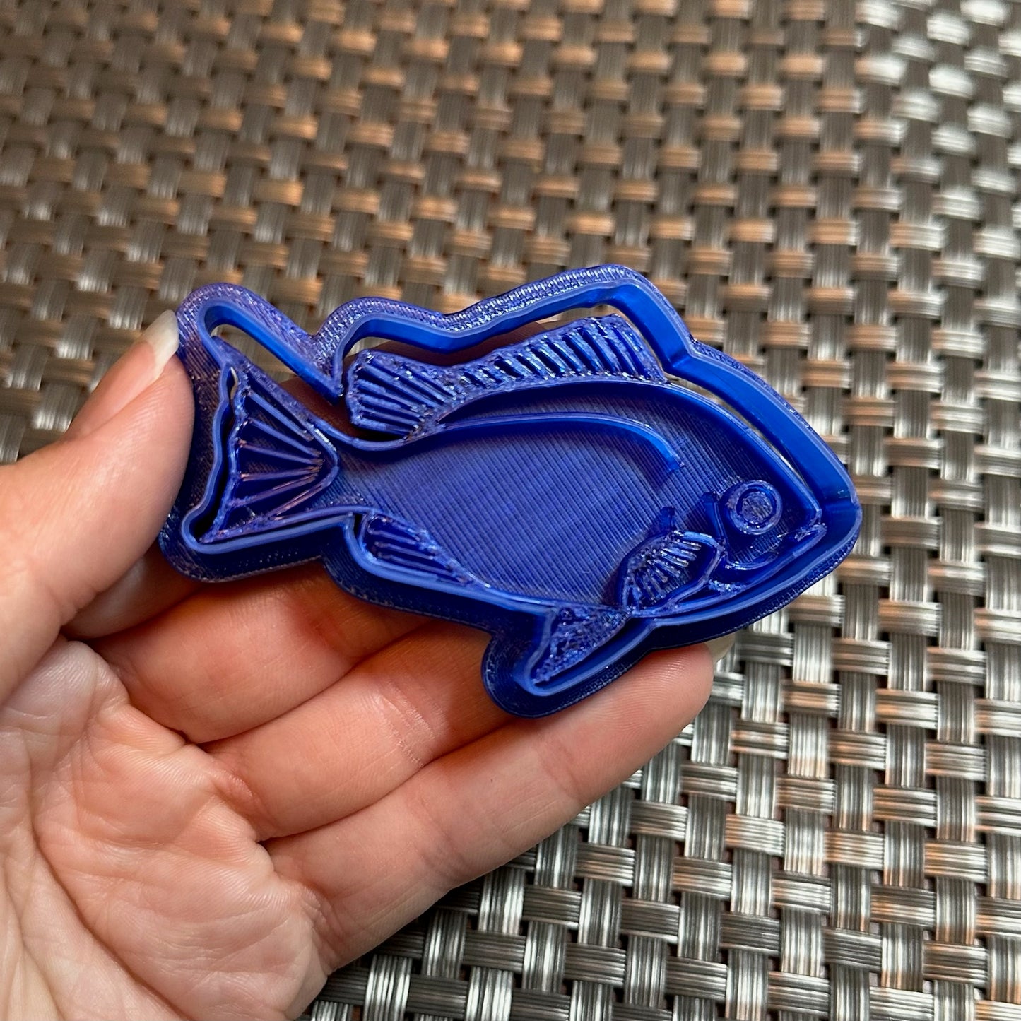 Snapper Fish - Custom 3D Printed Cookie Cutter + Stamp Combo