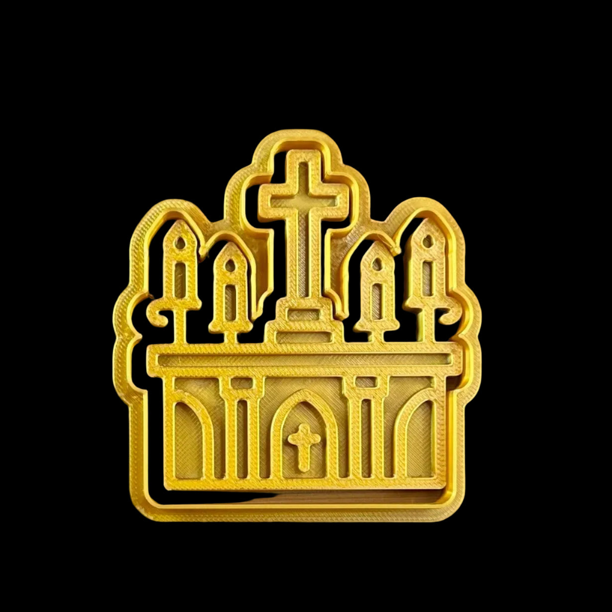 Altar - Custom 3D Printed Cookie Cutter + Stamp Combo