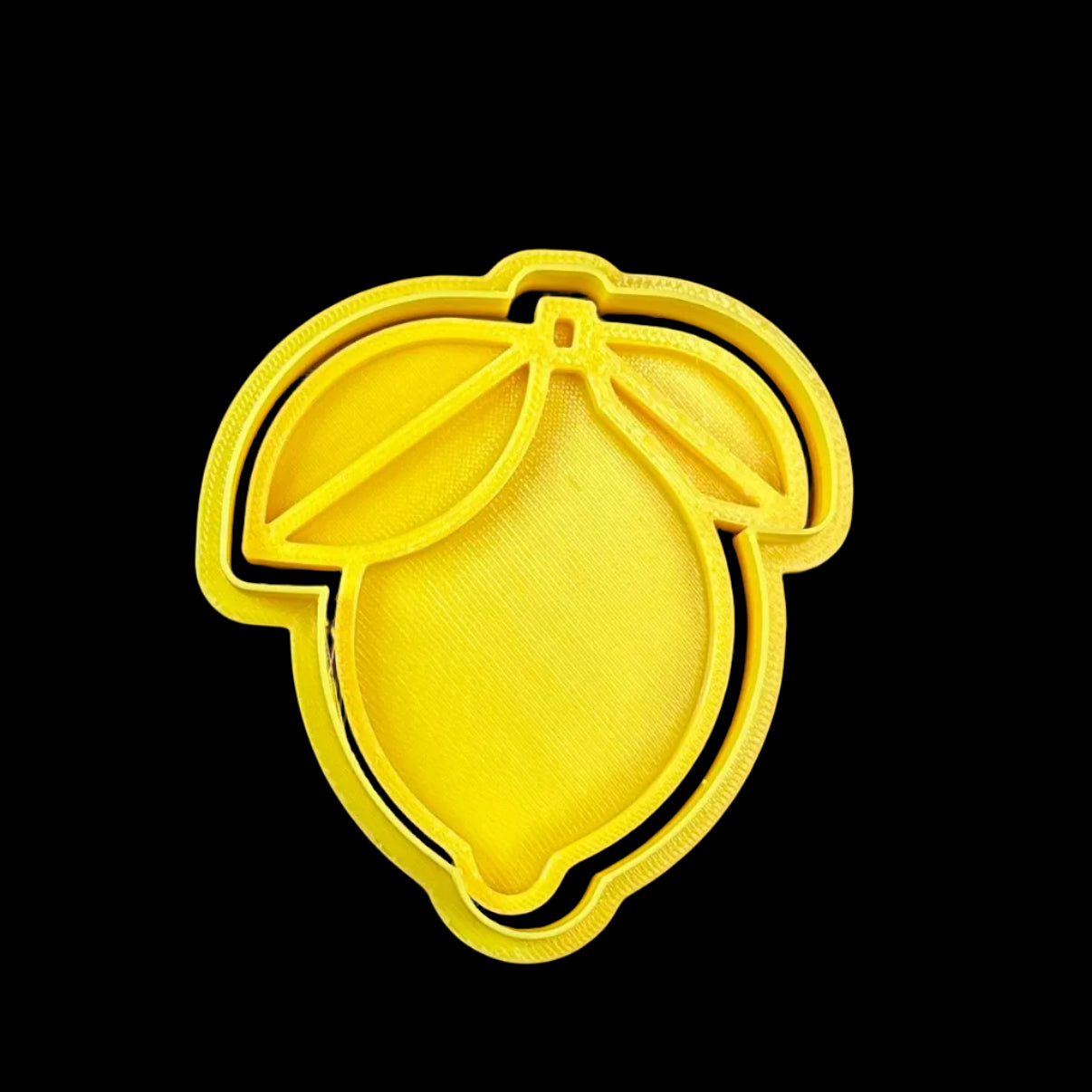 Lemon - Custom 3D Printed Cookie Cutter + Stamp Combo