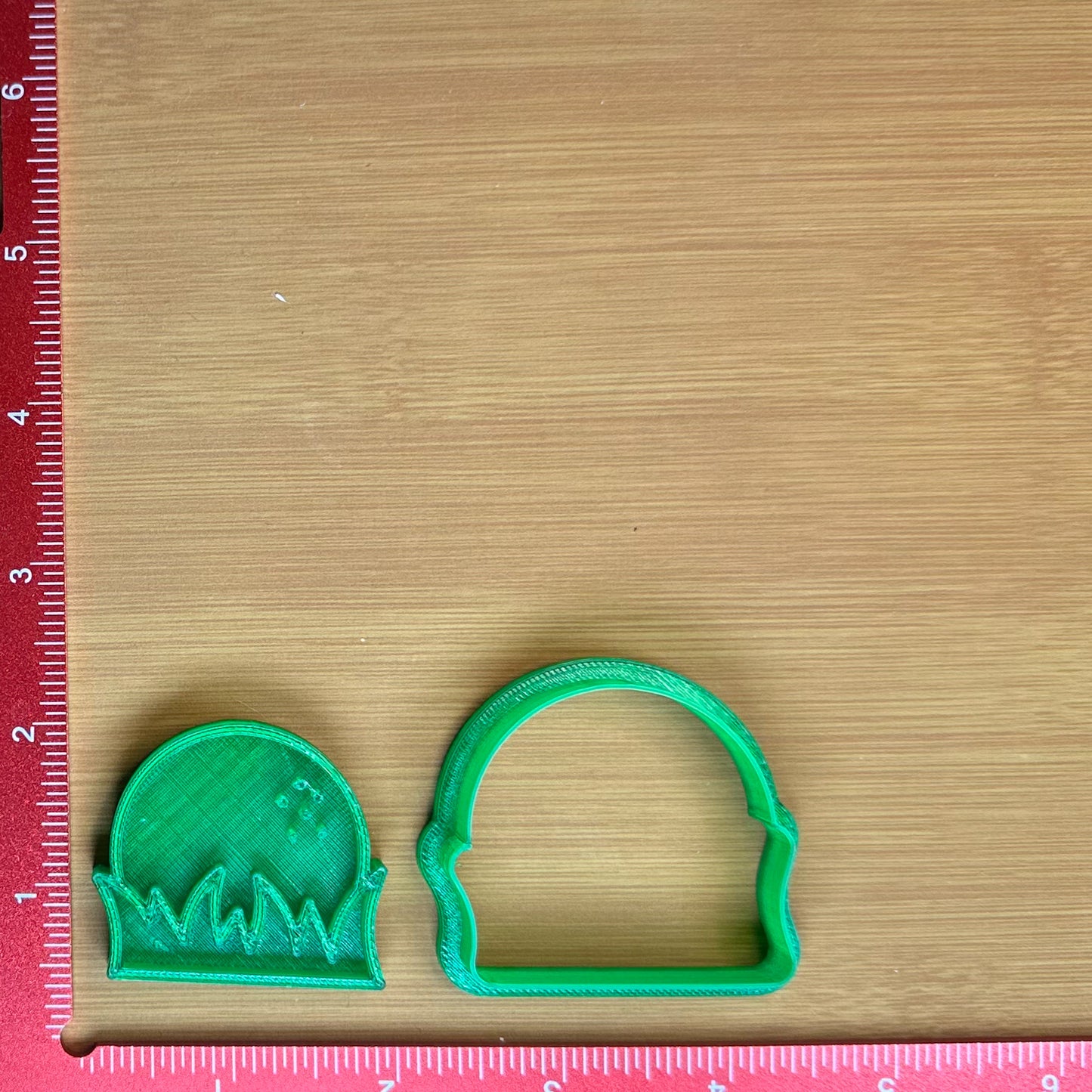 Lost Ball, Golf Ball in Grass - Custom 3D Printed Cookie Cutter + Stamp Combo
