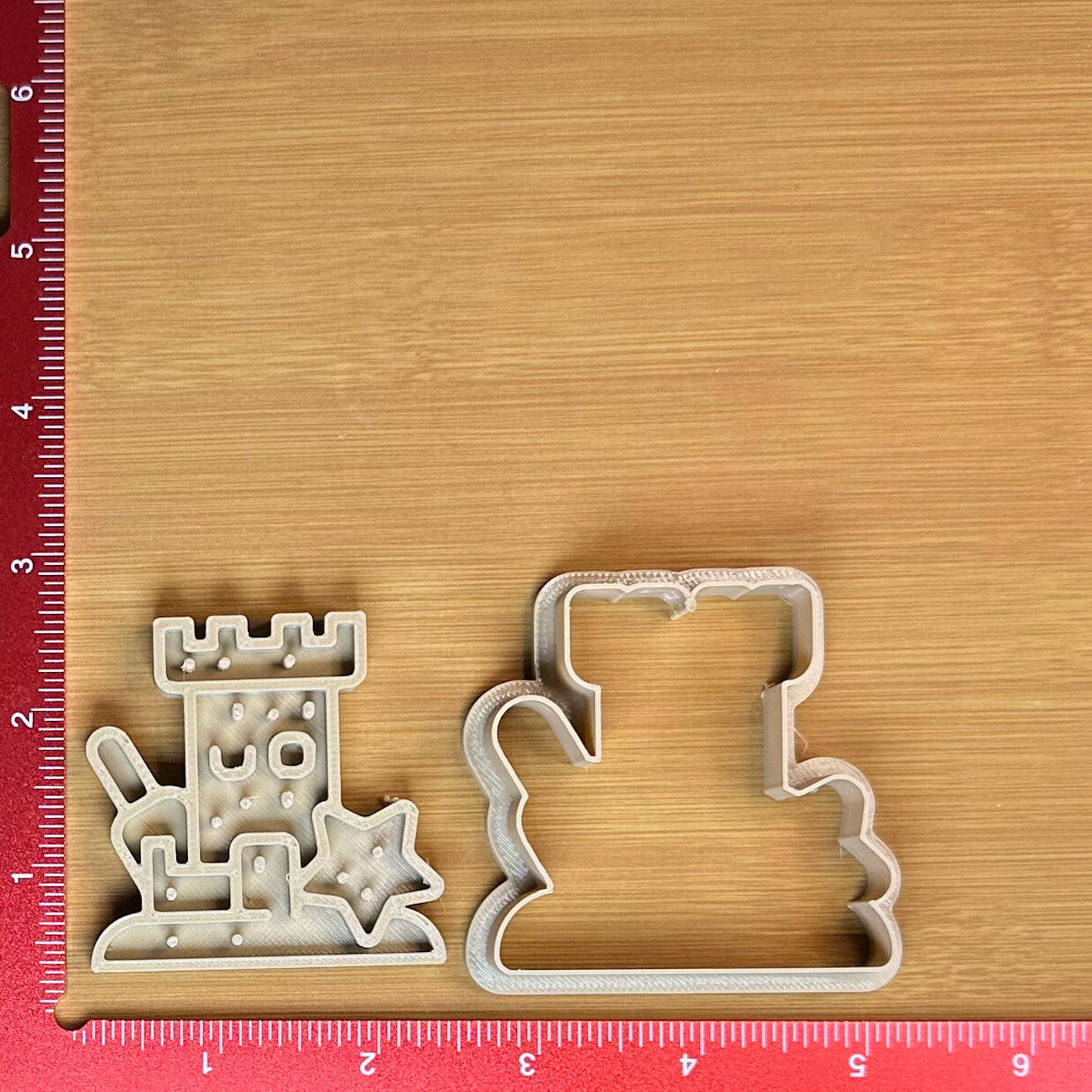 Sandcastle - Custom 3D Printed Cookie Cutter + Stamp Combo