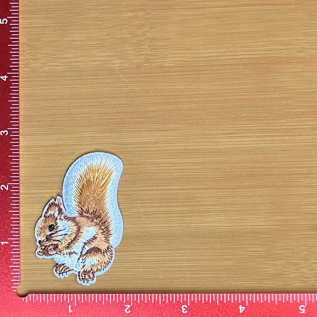 Fluffy Squirrel - Embroidered Patch