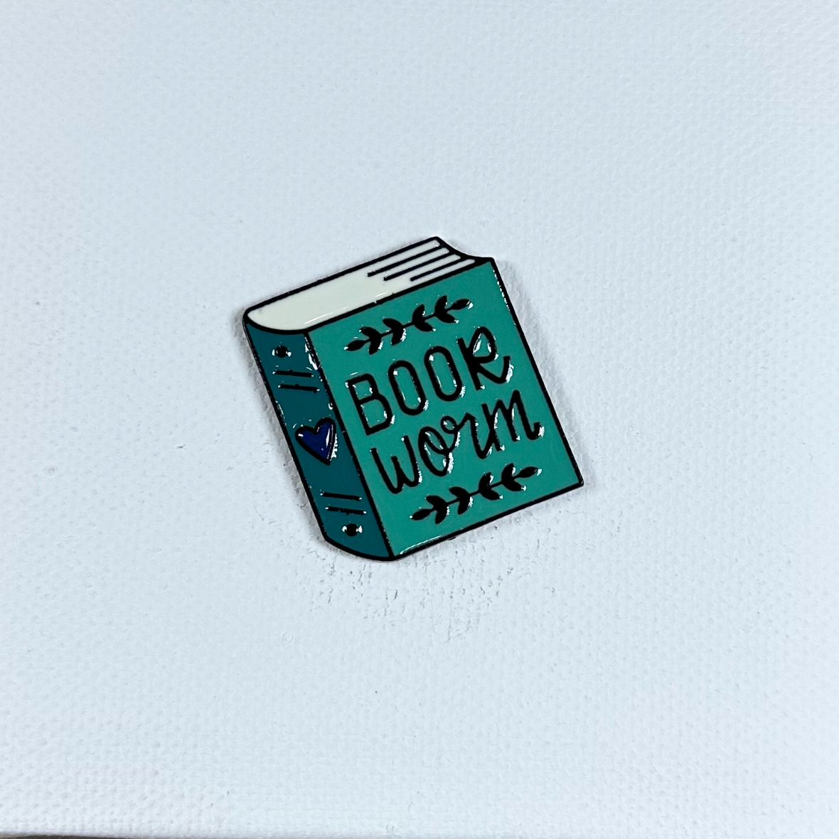 Book Worm Enamel Pin