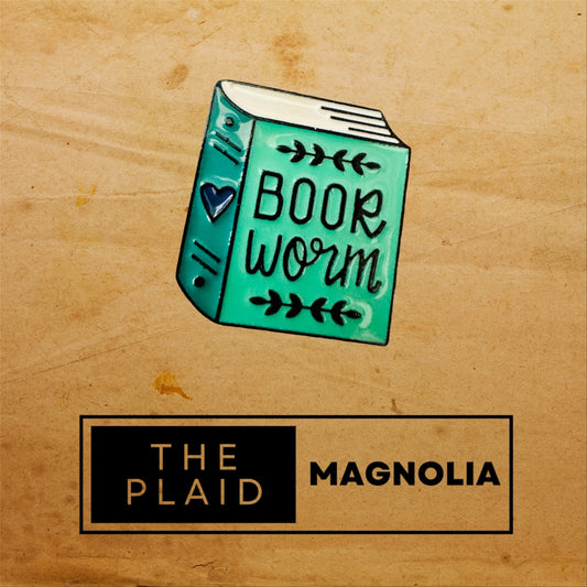 Book Worm Enamel Pin