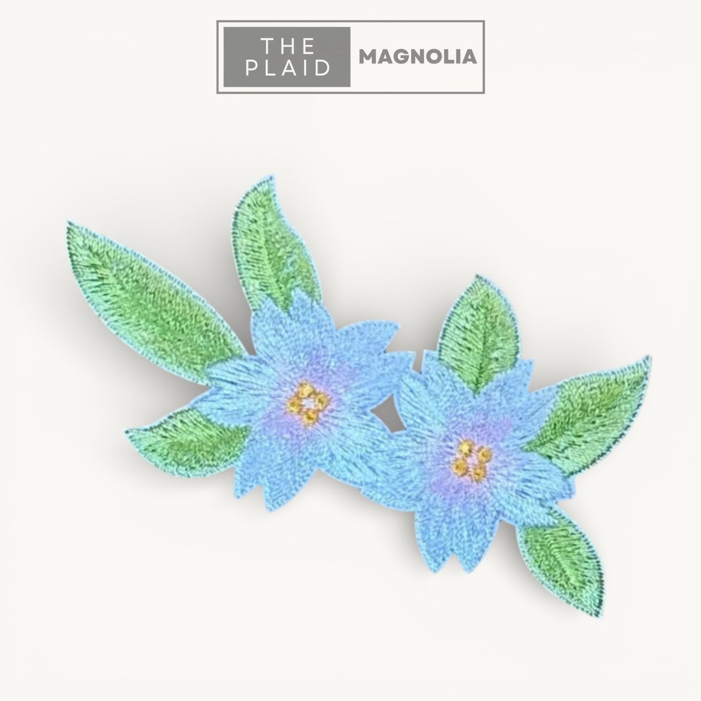 Small White Flowers - Embroidered Patch