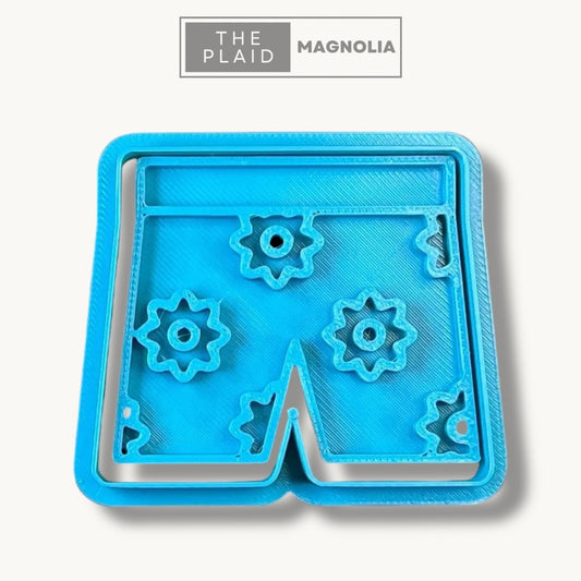Swim Trunks - Custom 3D Printed Cookie Cutter + Stamp Combo