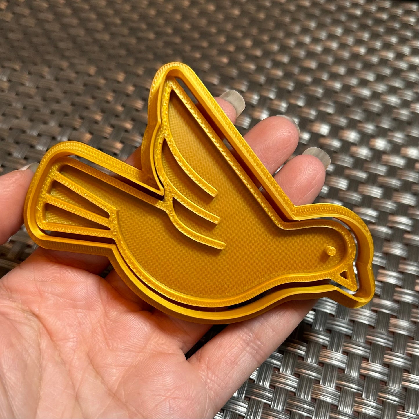 Dove - Custom 3D Printed Cookie Cutter + Stamp Combo