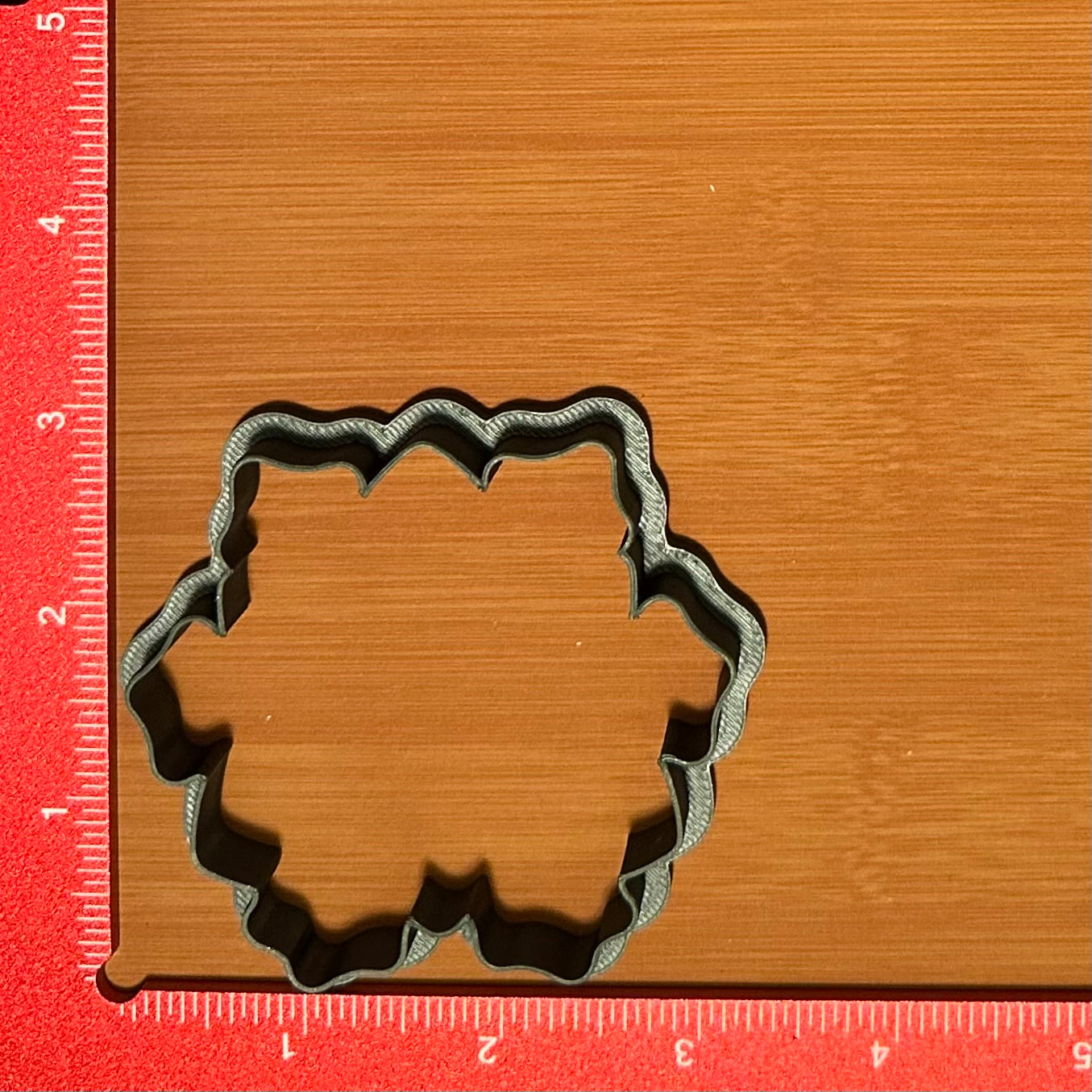 Poinsettia with Leaves - Custom 3D Printed Cookie Cutter + Stamp Combo