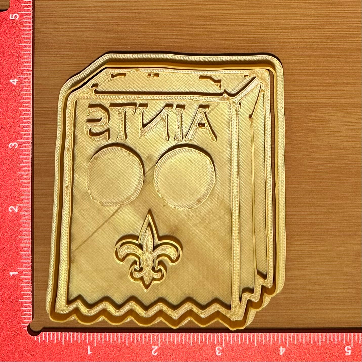 Aints Bag Head - Custom 3D Printed Cookie Cutter + Stamp Combo