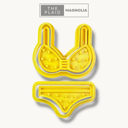 Bikini - Custom 3D Printed Cookie Cutter + Stamp Combo