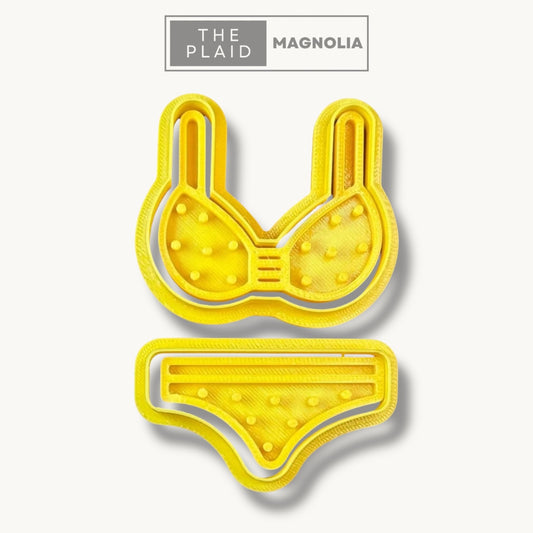 Bikini - Custom 3D Printed Cookie Cutter + Stamp Combo