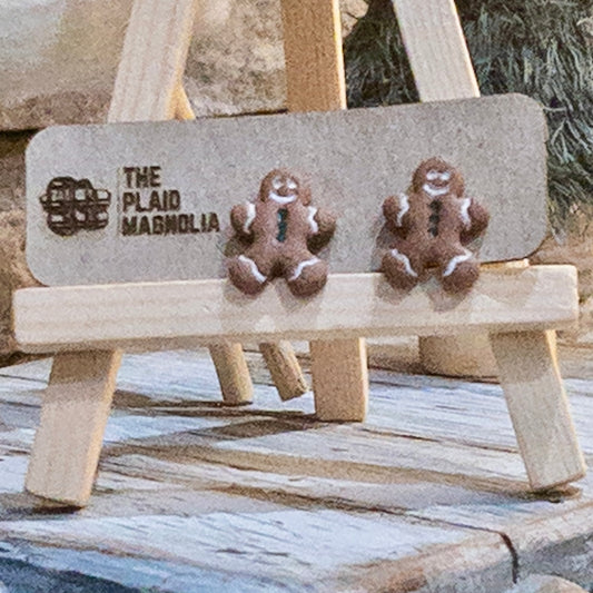 Gingerbread Man Studs