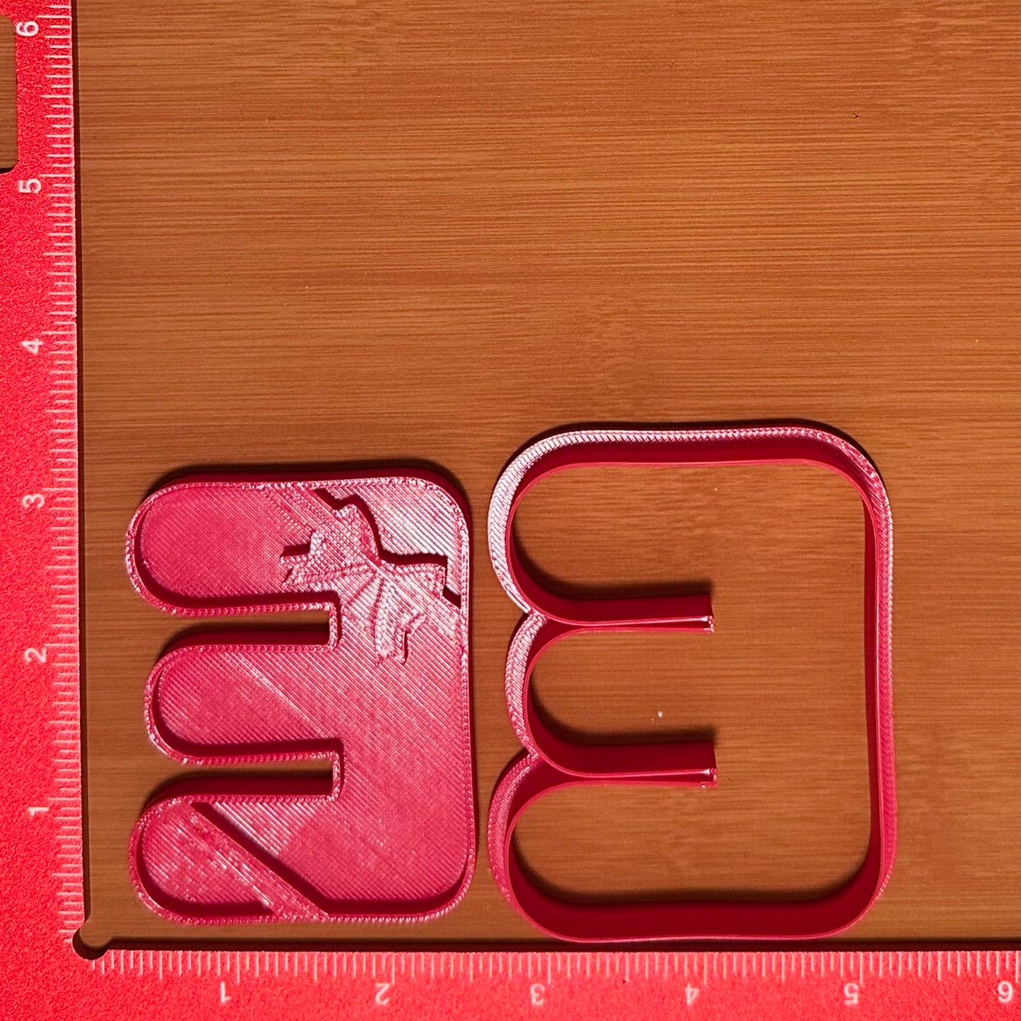 Letter with Ribbon and Bow Pattern - Custom 3D Printed Cookie Cutter + Stamp Combo