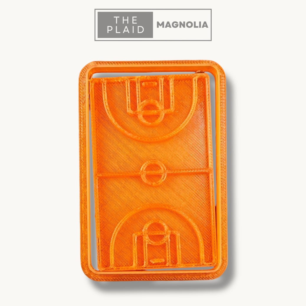 Basketball Court - Custom 3D Printed Cookie Cutter + Stamp Combo