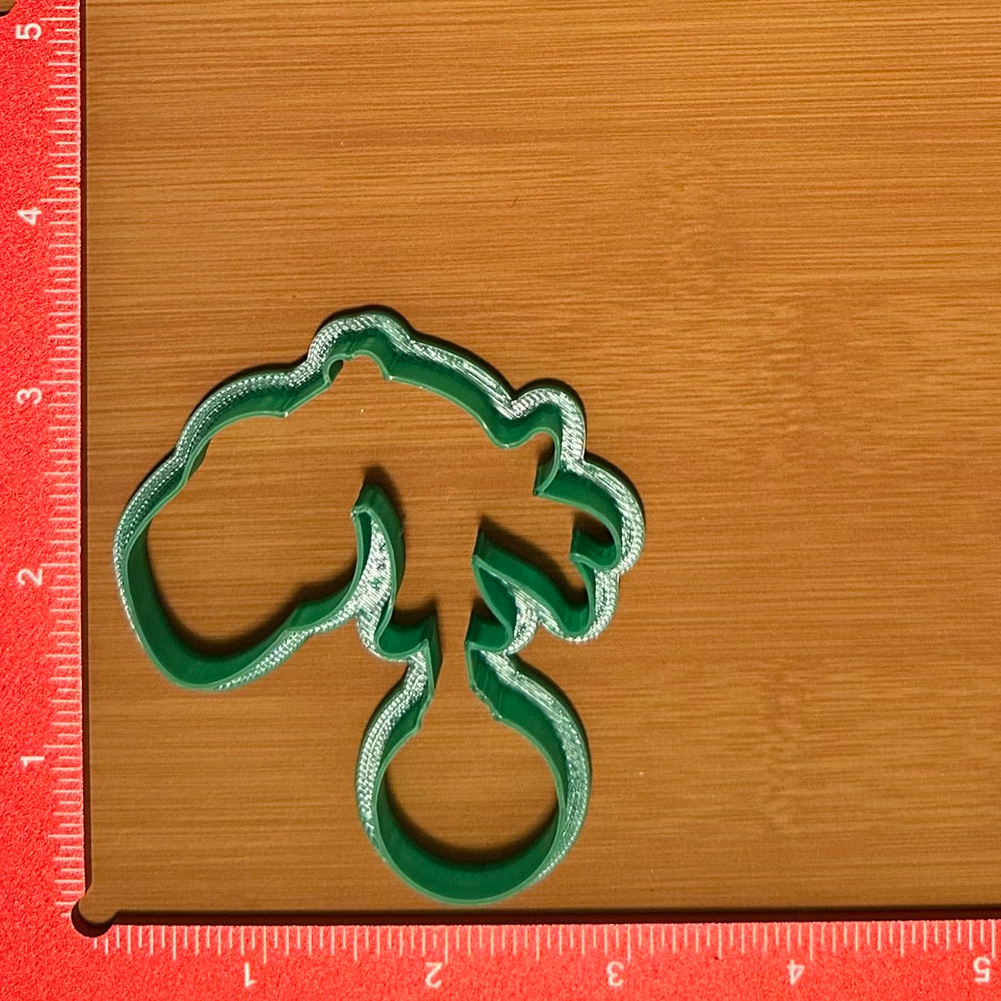 Grinch Hand with Ornament - Custom 3D Printed Cookie Cutter + Stamp Combo