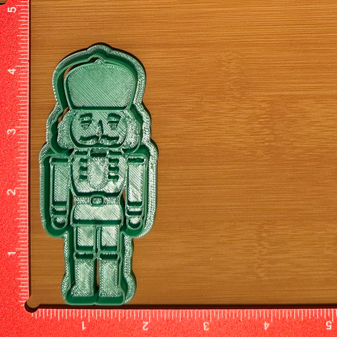 Nutcracker with Round Hat - Custom 3D Printed Cookie Cutter + Stamp Combo