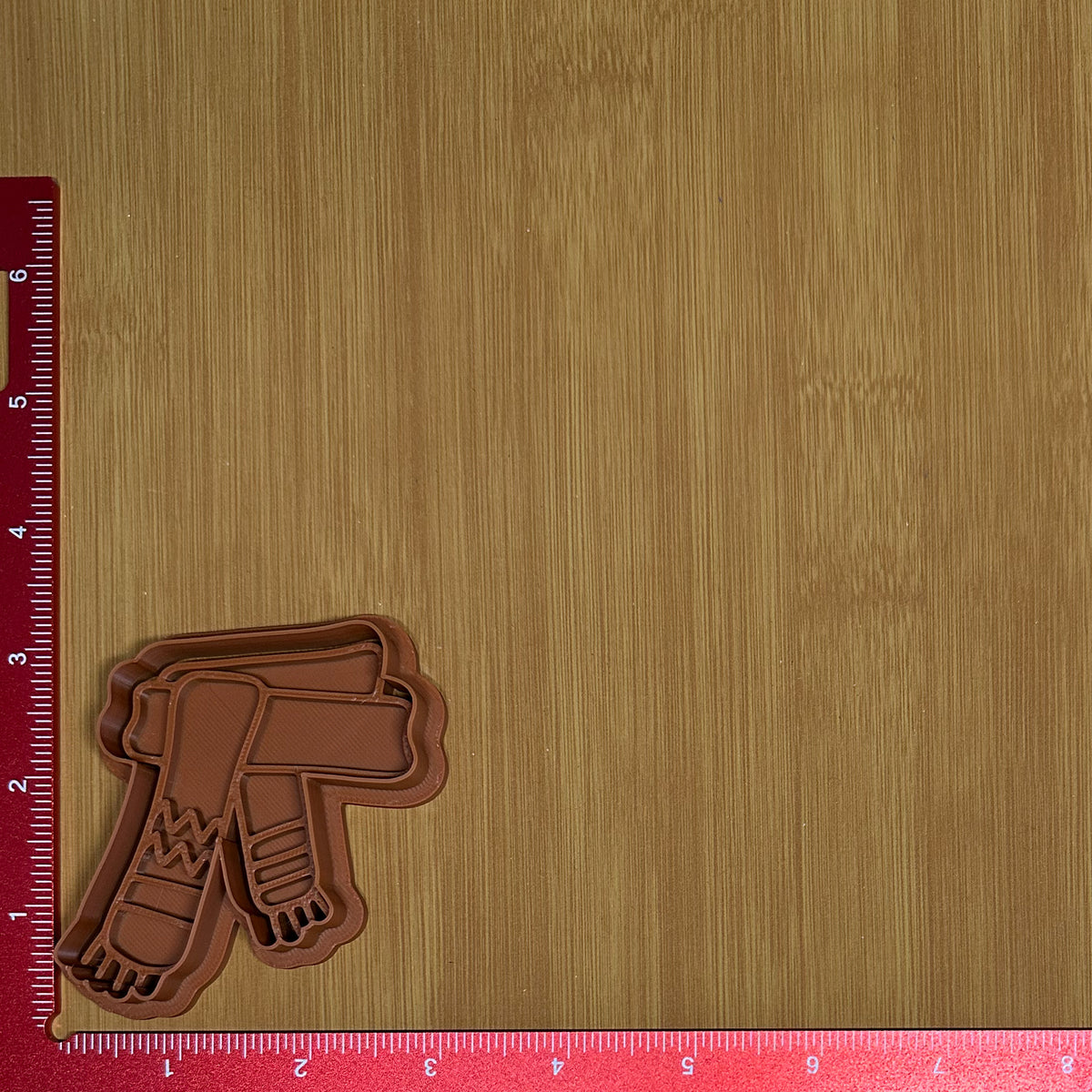 Scarf - Custom 3D Printed Cookie Cutter + Stamp Combo