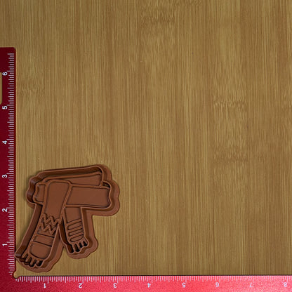 Scarf - Custom 3D Printed Cookie Cutter + Stamp Combo