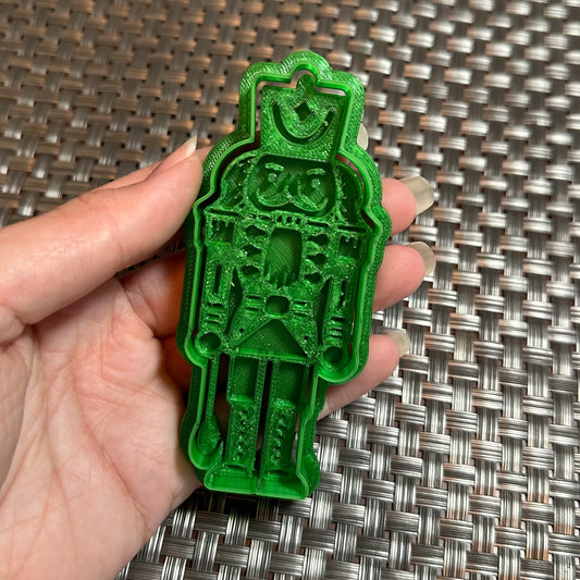 Nutcracker with Spoon - Custom 3D Printed Cookie Cutter + Stamp Combo