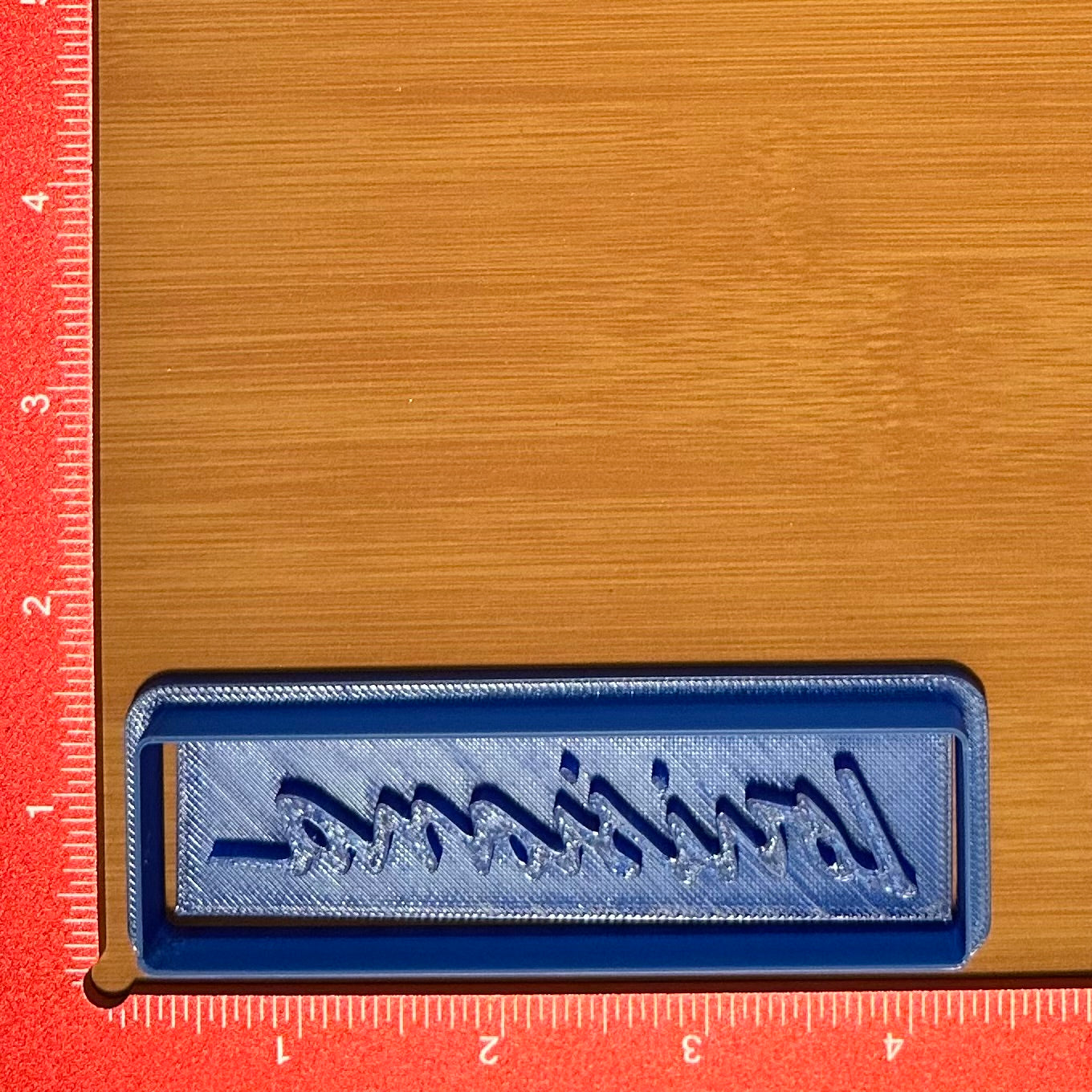 Louisiana Text - Custom 3D Printed Cookie Cutter + Stamp Combo