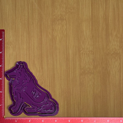 Texas A&M Reveille - Custom 3D Printed Cookie Cutter + Stamp Combo
